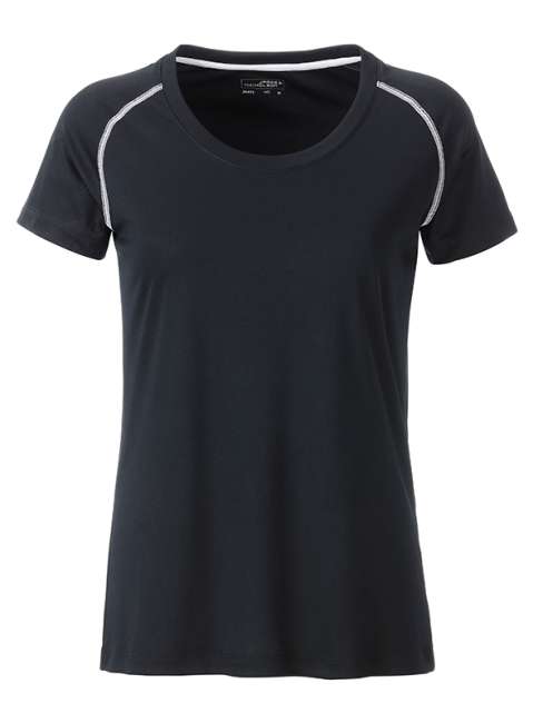 Ladies' Sports T-Shirt black/white