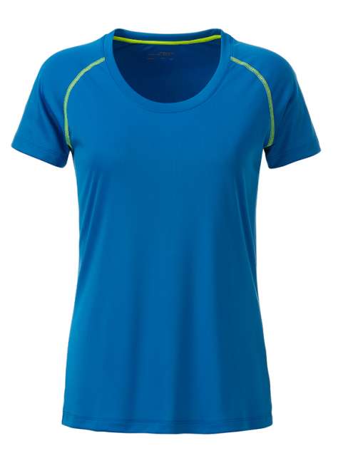 Ladies' Sports T-Shirt bright-blue/bright-yellow
