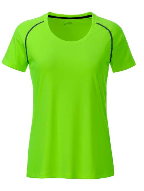 Ladies' Sports T-Shirt bright-green/black