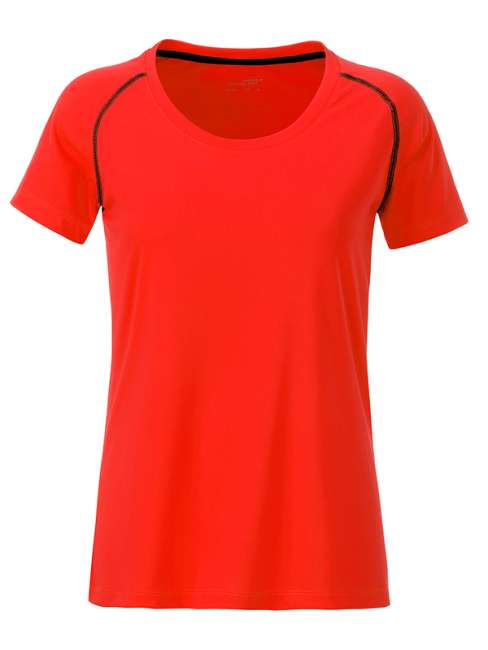 Ladies' Sports T-Shirt bright-orange/black