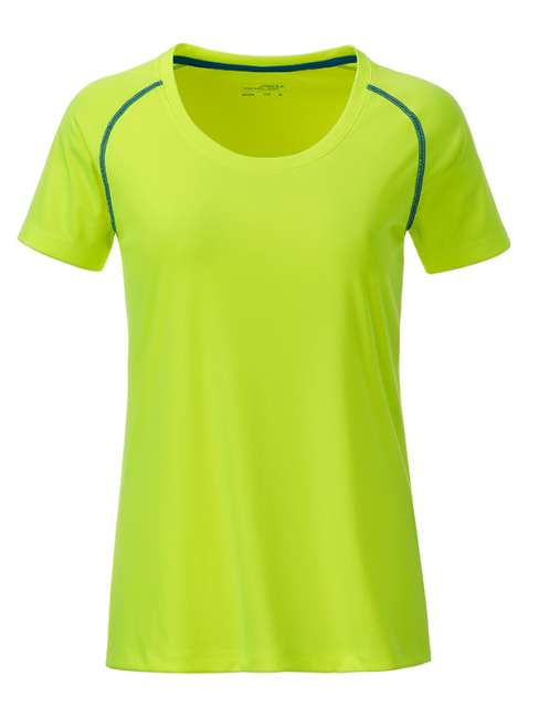 Ladies' Sports T-Shirt bright-yellow/bright-blue