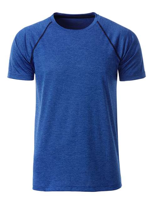 Men's Sports T-Shirt blue-melange/navy