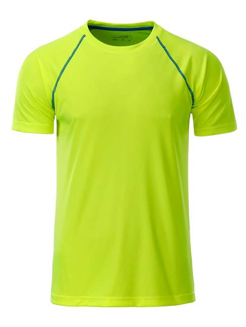 Men's Sports T-Shirt bright-yellow/bright-blue