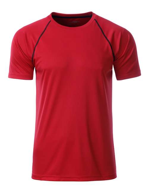 Men's Sports T-Shirt red/black
