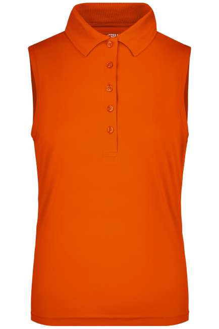 Ladies' Active Polo Sleeveless dark-orange