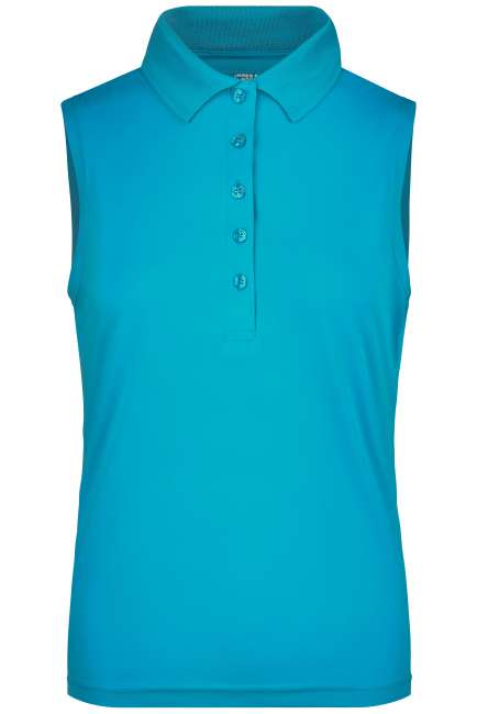 Ladies' Active Polo Sleeveless turquoise