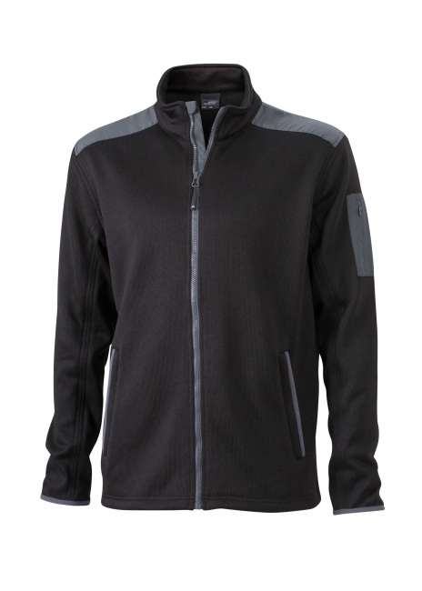 Men's Knitted Fleece Jacket black/carbon