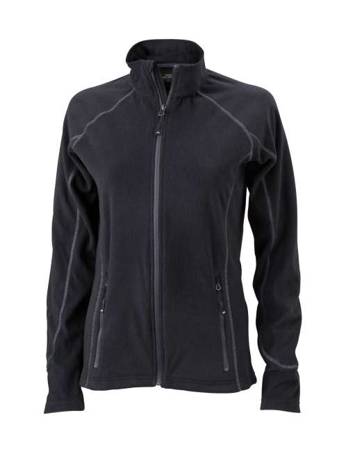 Ladies' Structure Fleece Jacket black/carbon