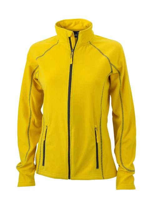 Ladies' Structure Fleece Jacket yellow/carbon