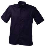 Men's Business Shirt Short-Sleeved aubergine