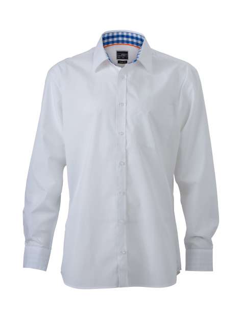 Men's Plain Shirt white/royal-white