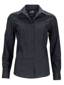 Ladies' Business Shirt Long-Sleeved black/konfigurator