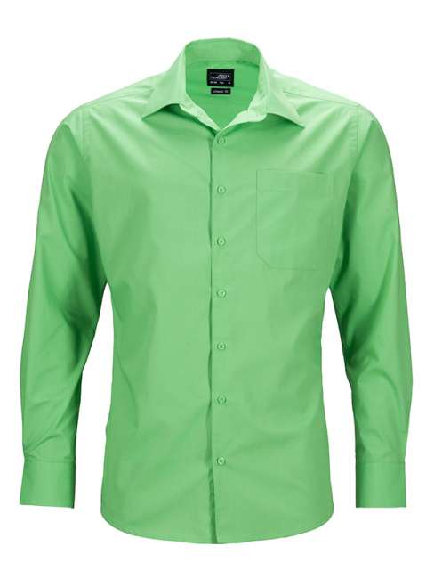 Men's Business Shirt Long-Sleeved lime-green