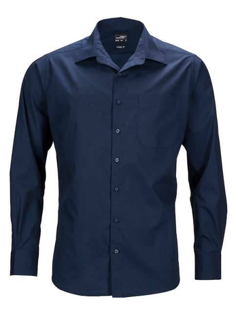 Men's Business Shirt Long-Sleeved navy