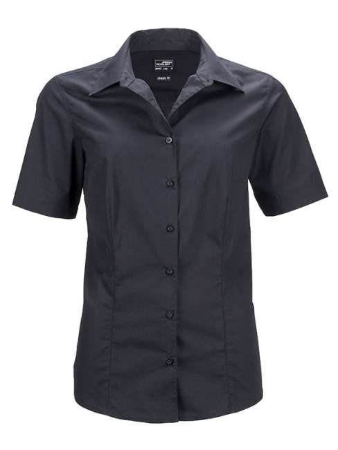 Ladies' Business Shirt Short-Sleeved black