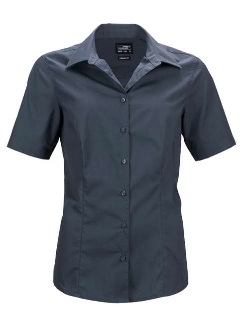 Ladies' Business Shirt Short-Sleeved carbon