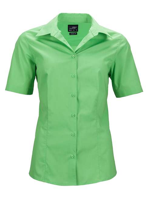 Ladies' Business Shirt Short-Sleeved lime-green