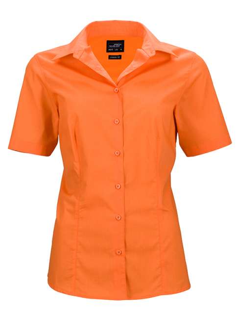 Ladies' Business Shirt Short-Sleeved orange