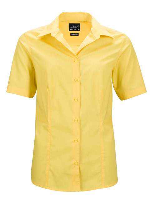 Ladies' Business Shirt Short-Sleeved yellow