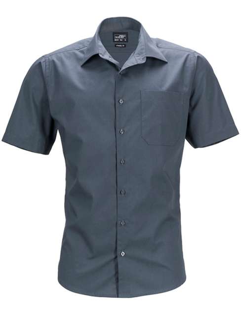 Men's Business Shirt Short-Sleeved carbon