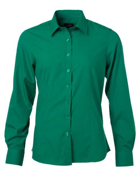 Ladies' Shirt Longsleeve Poplin irish-green