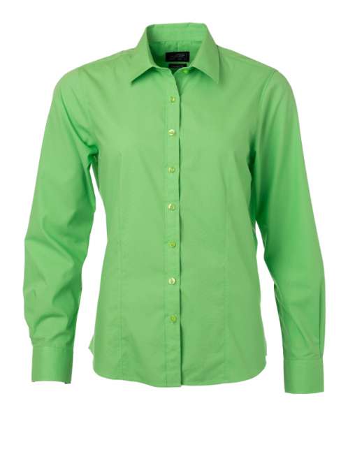 Ladies' Shirt Longsleeve Poplin lime-green