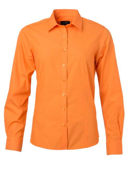 Ladies' Shirt Longsleeve Poplin orange