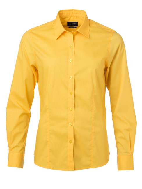 Ladies' Shirt Longsleeve Poplin yellow