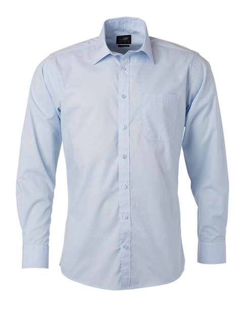 Men's Shirt Longsleeve Poplin light-blue