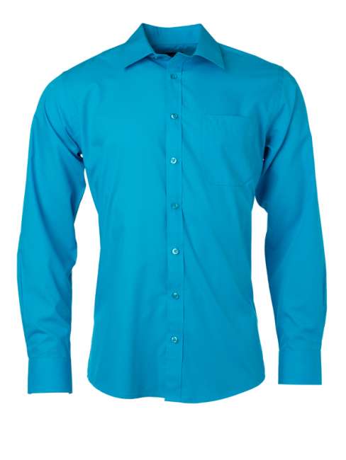 Men's Shirt Longsleeve Poplin turquoise