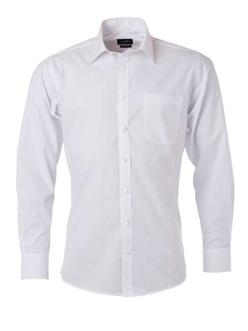 Men's Shirt Longsleeve Poplin white