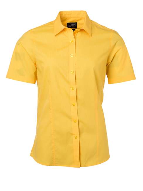 Ladies' Shirt Shortsleeve Poplin yellow