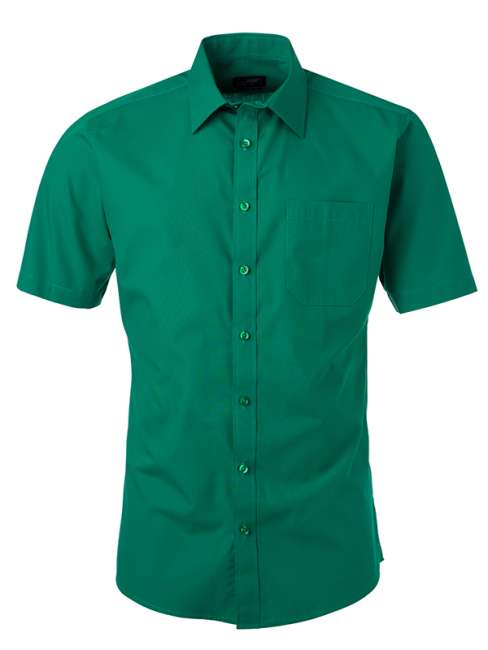 Men's Shirt Shortsleeve Poplin irish-green