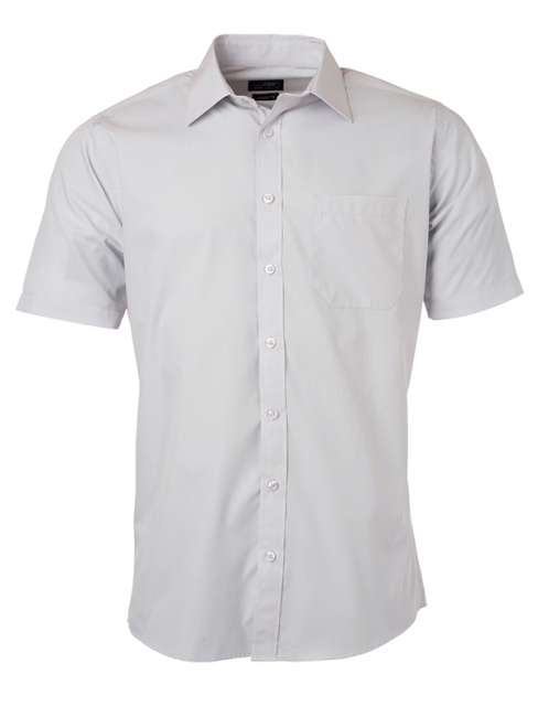 Men's Shirt Shortsleeve Poplin light-grey
