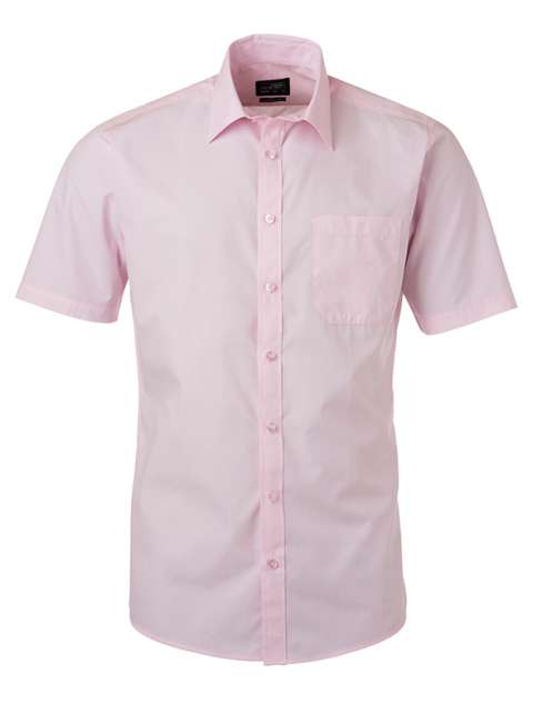 Men's Shirt Shortsleeve Poplin light-pink