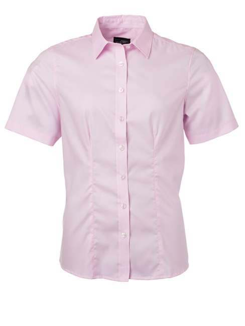 Ladies' Shirt Shortsleeve Micro-Twill light-pink