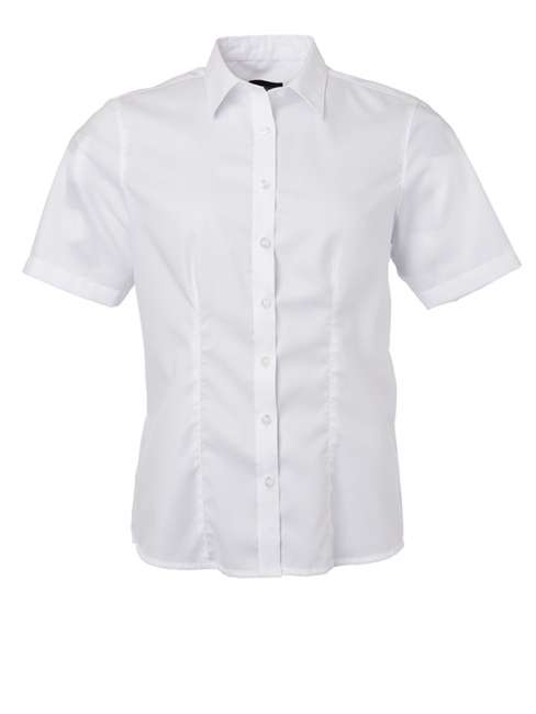 Ladies' Shirt Shortsleeve Micro-Twill white