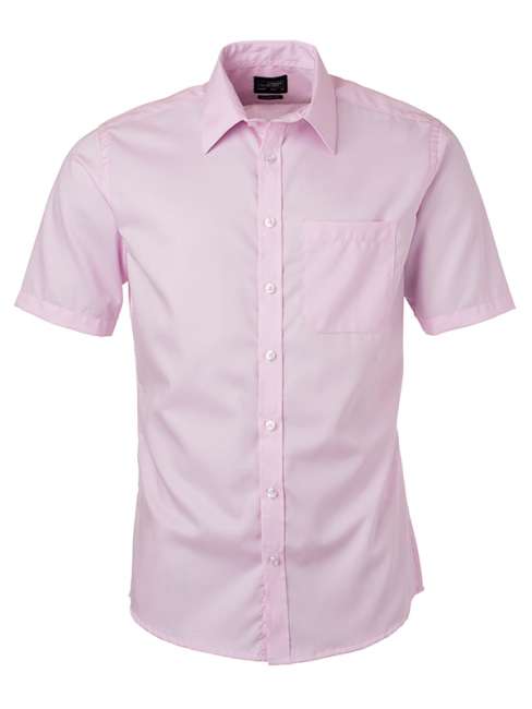 Men's Shirt Shortsleeve Micro-Twill light-pink