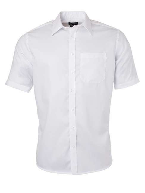 Men's Shirt Shortsleeve Micro-Twill white