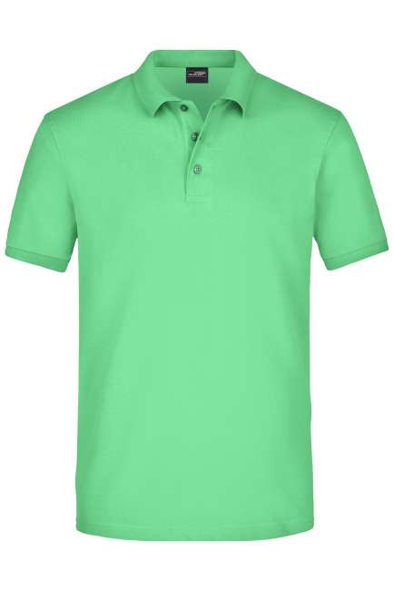 Men's Elastic Polo Piqué lime-green