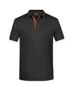 Men's Polo Stripe black/orange
