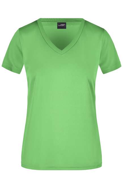 Ladies' Active-V lime-green