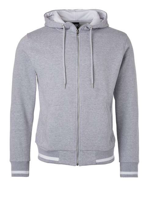 Men's Club Sweat Jacket grey-heather/white