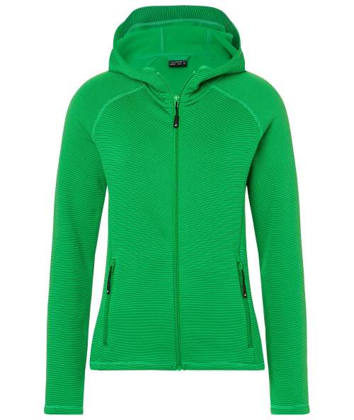 Ladies' Stretchfleece Jacket fern-green/carbon