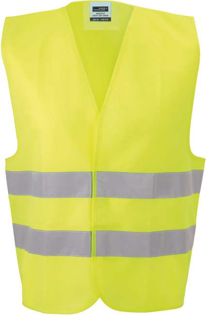 Safety Vest Adults fluorescent-yellow