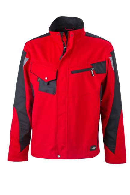 Workwear Jacket - STRONG - red/black