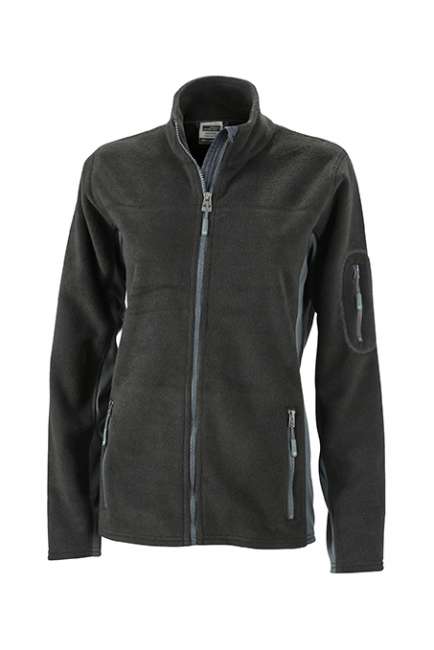 Ladies' Workwear Fleece Jacket - STRONG - black/carbon