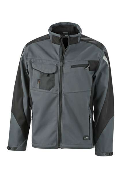 Workwear Softshell Jacket - STRONG - carbon/black