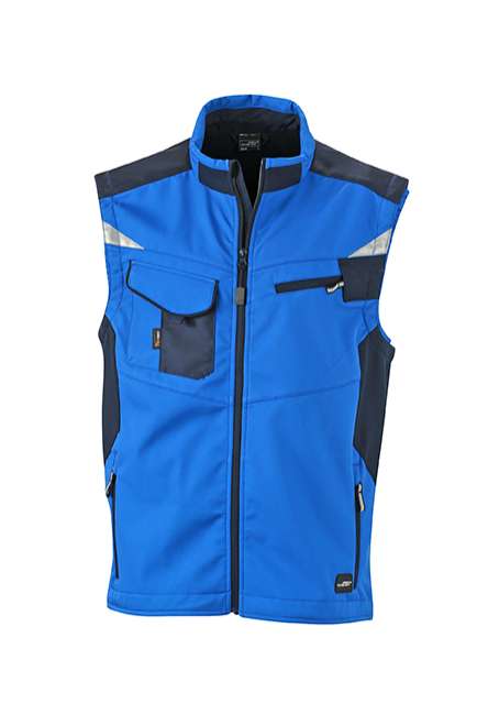 Workwear Softshell Vest - STRONG - royal/navy