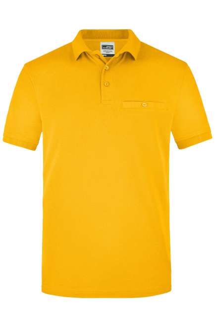 Men´s Workwear Polo Pocket gold-yellow